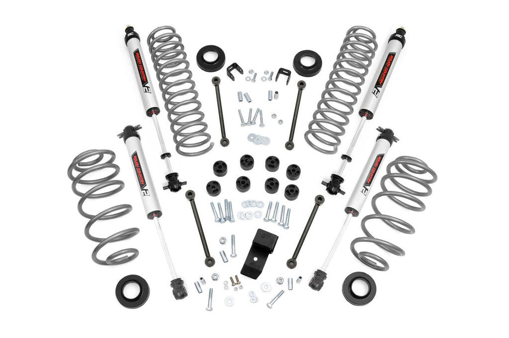 Rough Country Lift Kits 3.25 Inch Lift Kit 4 Cyl V2 97-02 Jeep Wrangler TJ 4WD Rough Country - Rough Country - 64170
