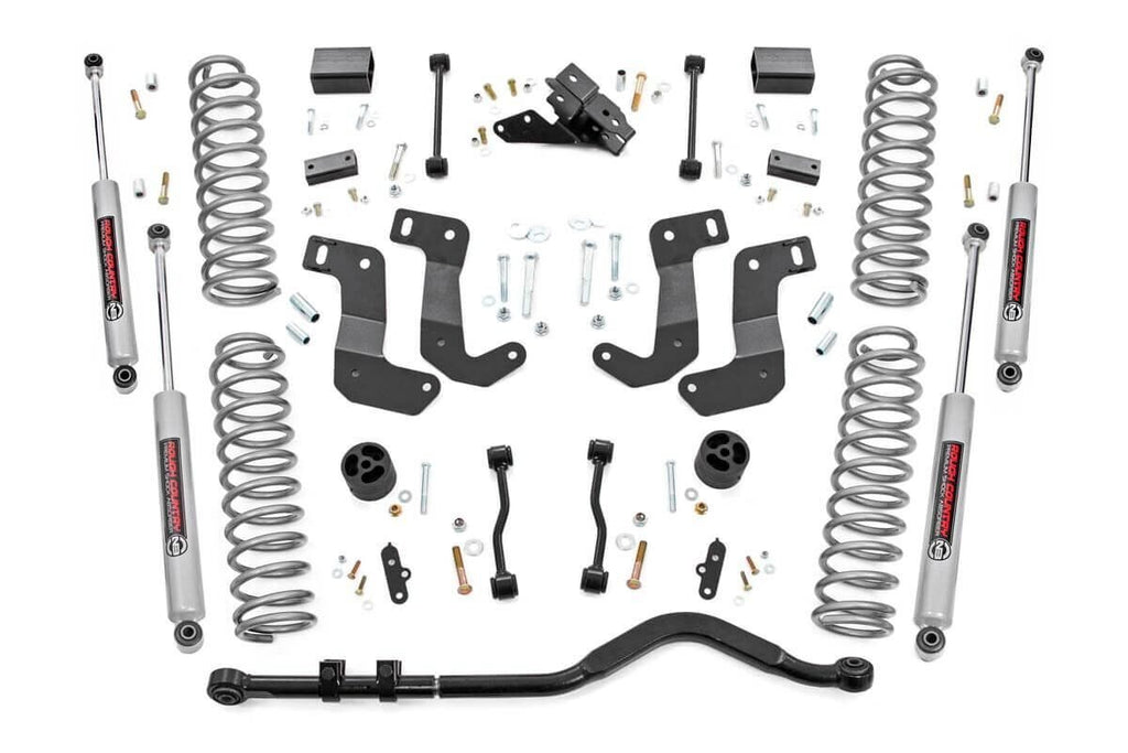 Rough Country Lift Kits 3.5 Inch Jeep Suspension Lift Kit Control Arm Drop 18-20 Wrangler JL-2 Door Rough Country - Rough Country - 62930