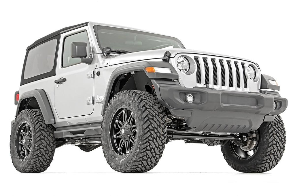 Rough Country Lift Kits 3.5 Inch Jeep Suspension Lift Kit Vertex Reservoir Stage 2 Coils & Adj. Control Arms 18-20 Wrangler JL-2 Door Rough Country - Rough Country - 62850