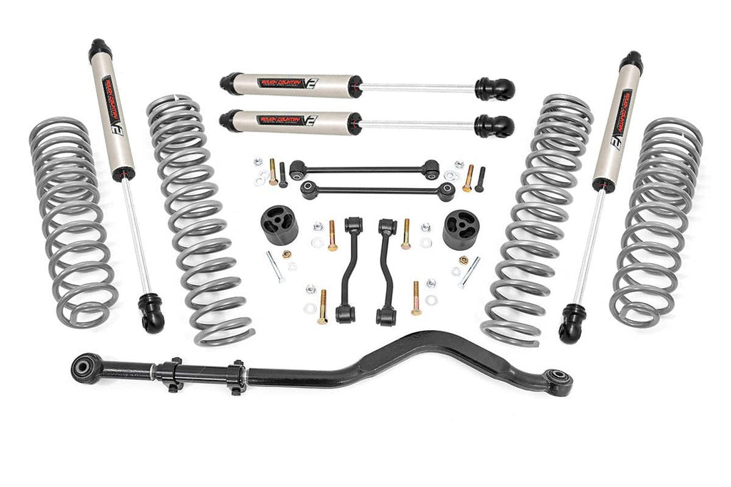 Rough Country Lift Kits 3.5 Inch Lift Kit Springs with V2 Shocks 20-22 Jeep Gladiator JT 4WD Rough Country - Rough Country - 64970