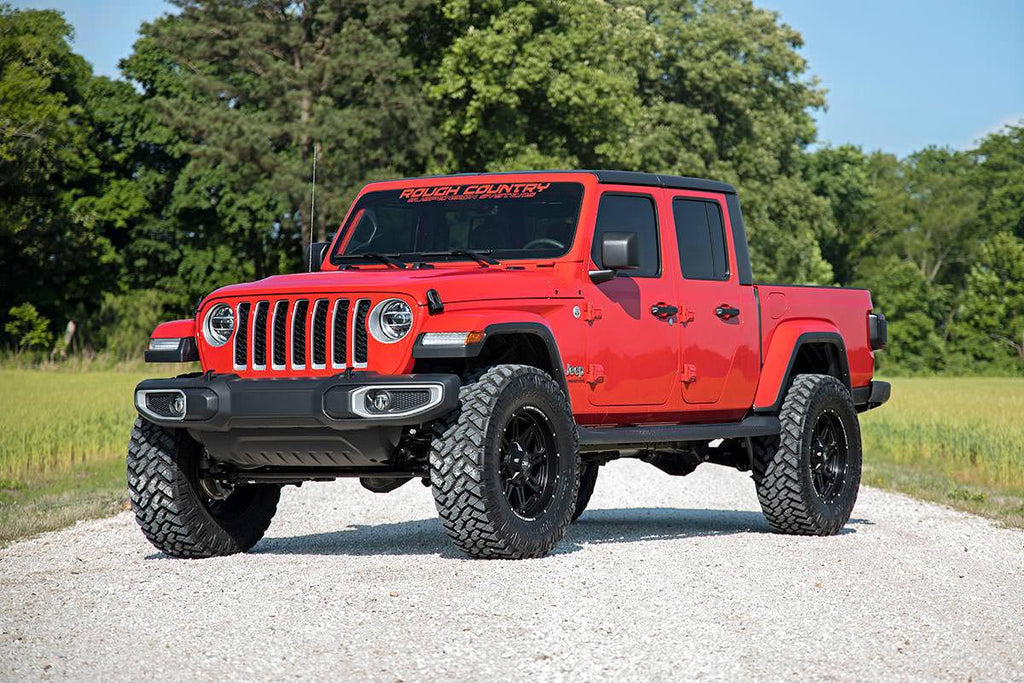 Rough Country Lift Kits 3.5 Inch Lift Kit Springs with V2 Shocks 20-22 Jeep Gladiator JT 4WD Rough Country - Rough Country - 64970