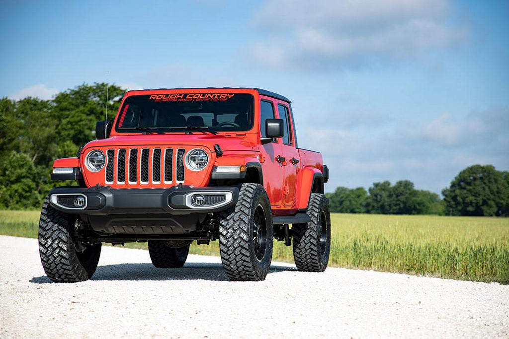 Rough Country Lift Kits 3.5 Inch Lift Kit Springs with V2 Shocks 20-22 Jeep Gladiator JT 4WD Rough Country - Rough Country - 64970