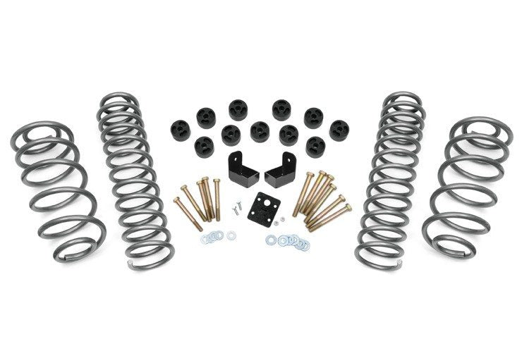 Rough Country Lift Kits 3.75 Inch Jeep Combo Lift Kit No Shocks 4 Cyl 04-06 4WD Jeep Wrangler TJ Unlimited 97-06 4WD Jeep Wrangler TJ Rough Country - Rough Country - 646