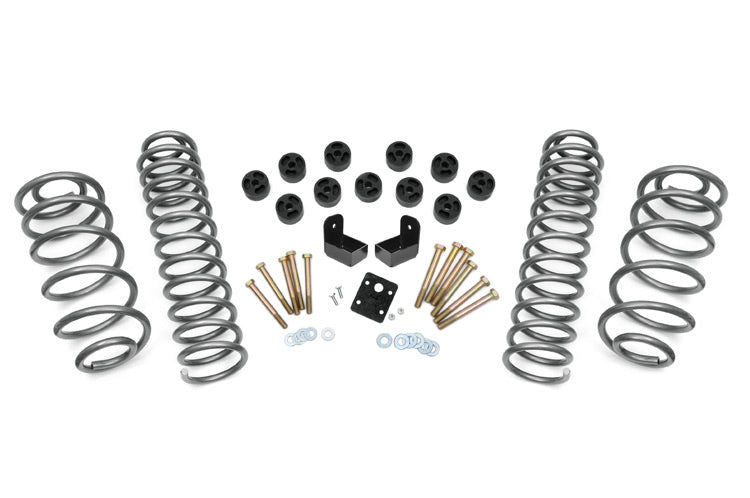Rough Country Lift Kits 3.75 Inch Jeep Combo Lift Kit No Shocks 6 Cyl 97-06 Wrangler TJ Rough Country - Rough Country - 647