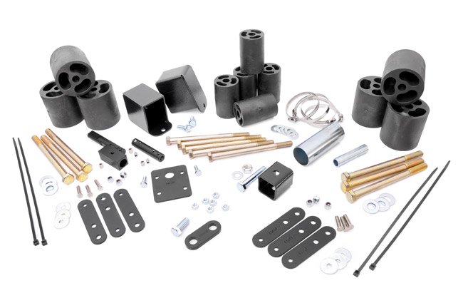 Rough Country Body Lift 3 Inch Jeep Body Lift Kit Manual Transmission 04-06 4WD Wrangler TJ Unlimited Rough Country - Rough Country - RC617