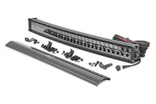 Load image into Gallery viewer, Rough Country LED Light Bars 30 Inch Curved CREE LED Light Bar Dual Row Black Series w/Amber DRL Rough Country - Rough Country - 72930BDA