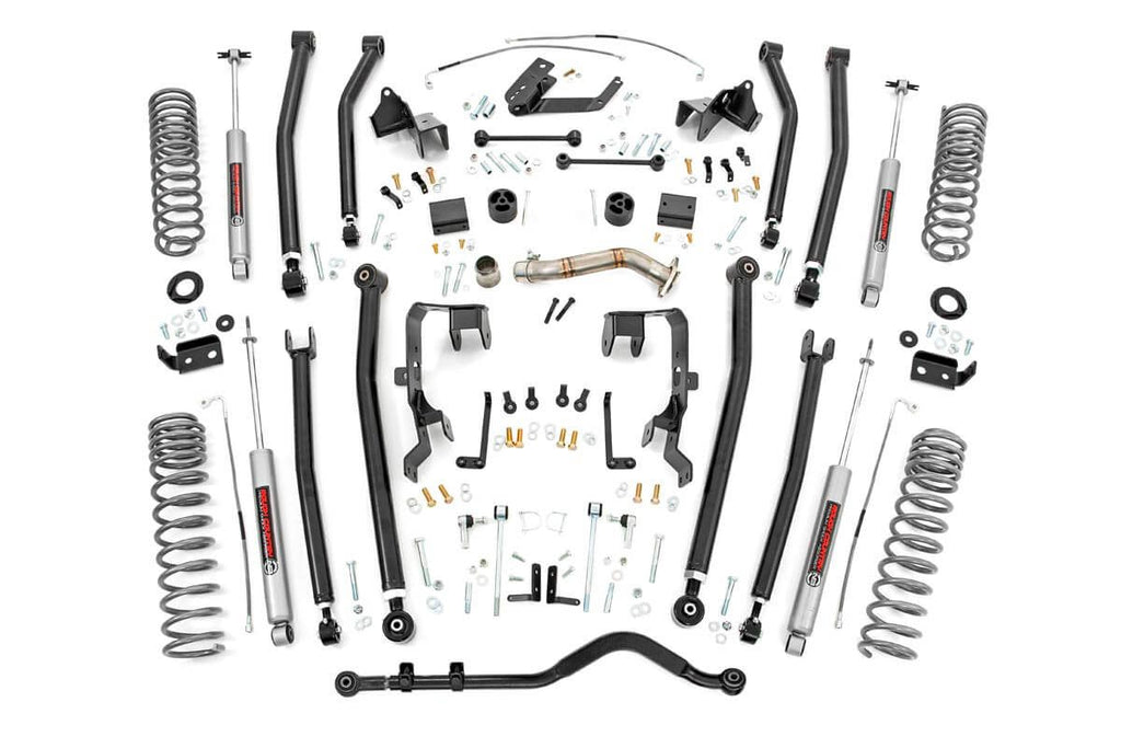 Rough Country Lift Kits 4.0 Inch Jeep Long Arm Suspension Lift Kit 12-18 Wrangler JK 2-door Rough Country - Rough Country - 79130A