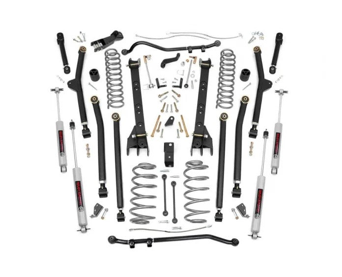 Rough Country Lift Kits 4 Inch Jeep Long Arm Suspension Lift Kit 97-06 Wrangler TJ Rough Country - Rough Country - 66330