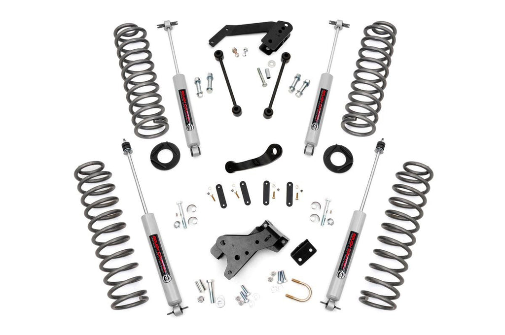 Rough Country Lift Kits 4 Inch Jeep Suspension Lift Kit Premium N3 Shocks 07-18 Wrangler JK Rough Country - Rough Country - 68230