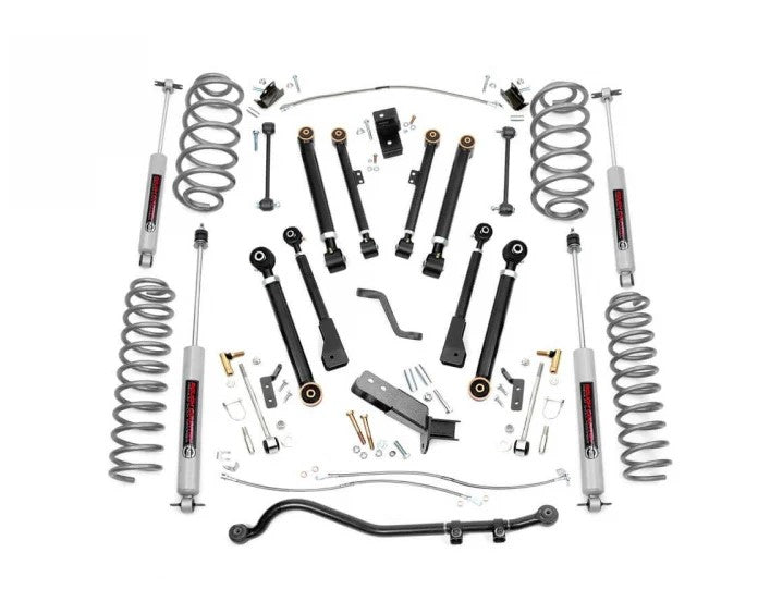 Rough Country Lift Kits 4 Inch Jeep X-Series Suspension Lift Kit 97-06 Wrangler TJ Rough Country - Rough Country - 66130