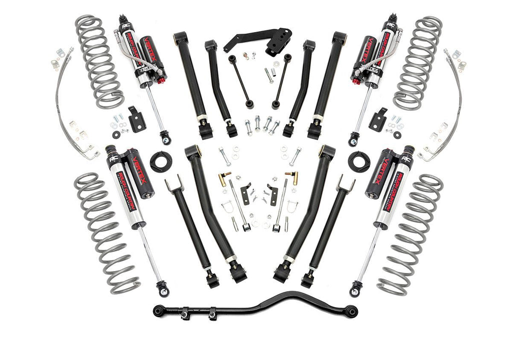 Rough Country Lift Kits 4 Inch Jeep X-Series Suspension Lift Kit Vertex 07-18 Wrangler JK Unlimited Rough Country - Rough Country - 67450