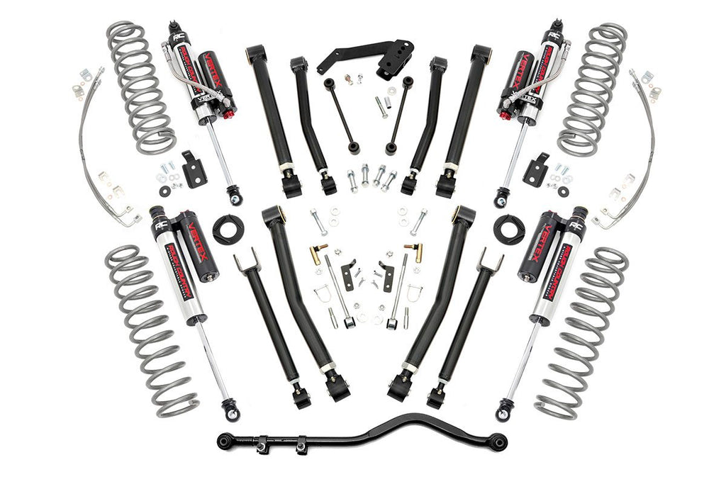 Rough Country Lift Kits 4 Inch Jeep X-Series Suspension Lift Kit Vertex 07-18 Wrangler JK Unlimited Rough Country - Rough Country - 67450