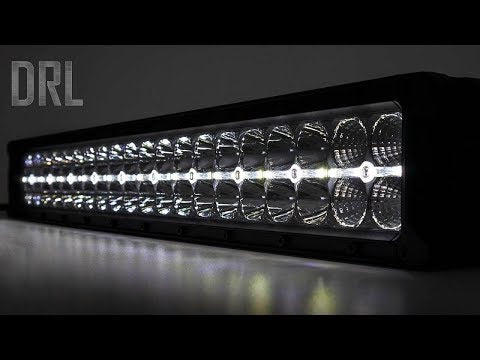 Rough Country LED Light Bars 50 Inch LED Light Bar Curved Dual Row Chrome Series with White DRL Rough Country - Rough Country - 72950D