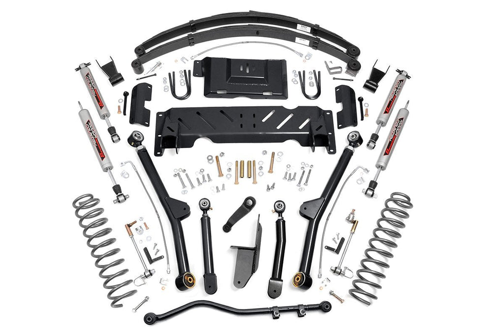 Rough Country Lift Kits 6.5 Inch Jeep Long Arm Suspension Lift System 84-01 XJ Cherokee-2.5L/4.0L/NP231 Rough Country - Rough Country - 67222