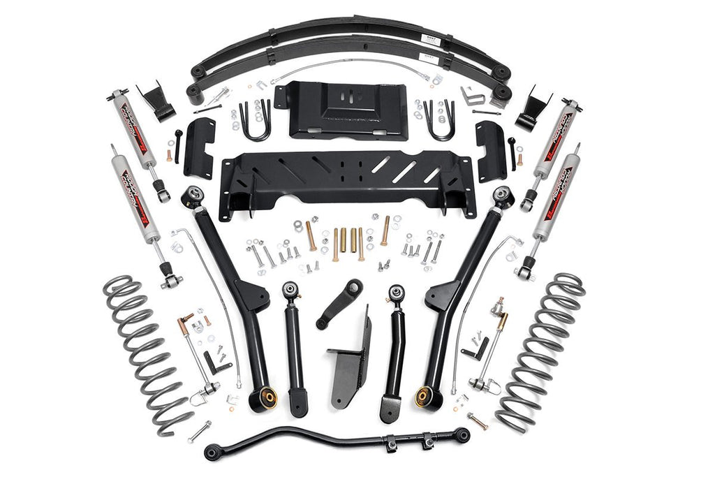 Rough Country Lift Kits 6.5 Inch Jeep Long Arm Suspension Lift System 84-01 XJ Cherokee-2.5L/4.0L/NP231 Rough Country - Rough Country - 67222