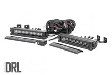 Load image into Gallery viewer, Rough Country LED Light Bars 8 Inch CREE LED Light Bar Single Row, Pair Black Series w/Cool White DRL Rough Country - Rough Country - 70728BLDRL