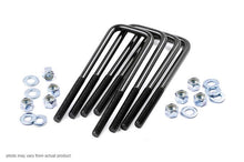 Load image into Gallery viewer, Rough Country U Bolts 9/16 Inch Square U Bolts 2.5 x 7.75 E Coated Black Corrosion Resistant Sold as Set of 4 Rough Country - Rough Country - 7604
