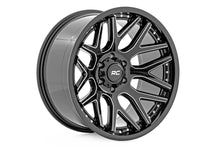 Load image into Gallery viewer, Rough Country Wheels 95 Series Wheel Machined One-Piece Gloss Black 20x10 5x5 -19mm Rough Country - Rough Country - 95201018M