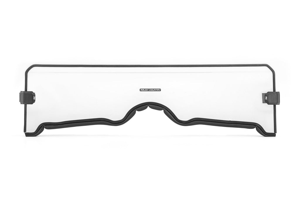 Rough Country Windshield Half Windshield Scratch Resistant Yamaha Rhino 450 (06-08)/Rhino 660 (04-07)  Rough Country - Rough Country - 98141241A
