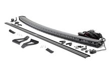 Load image into Gallery viewer, Rough Country LED Light Bars Jeep 50-inch Single Row Black Series Curved LED Light Bar Upper Windshield Kit 84-01 Jeep XJ Cherokee Rough Country - Rough Country - 70075