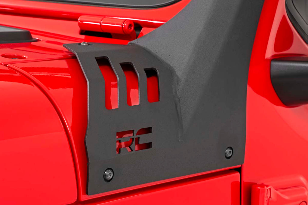 Rough Country LED Light Bars Jeep 50-Inch Straight LED Light Bar Upper Windshield Kit w/ Dual-Row Black Series LED 2020 Gladiator JT, 18-20 Wrangler JL Rough Country - Rough Country - 70069