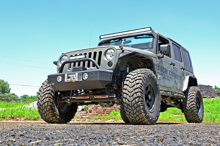 Rough Country LED Light Bars Jeep 50 Inch Straight LED Light Bar Upper Windshield Mounts 07-18 Wrangler JK Rough Country - Rough Country - 70504