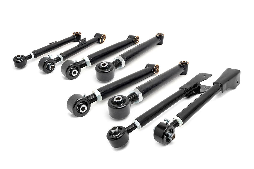 Rough Country Suspension Control Arm Jeep Adjustable Control Arms Set 97-06 4WD Jeep Wrangler TJ Rough Country - Rough Country - 11470