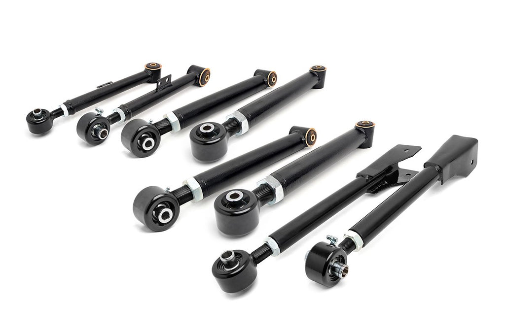 Rough Country Suspension Control Arm Jeep Adjustable Control Arms Set 97-06 4WD Jeep Wrangler TJ Rough Country - Rough Country - 11470