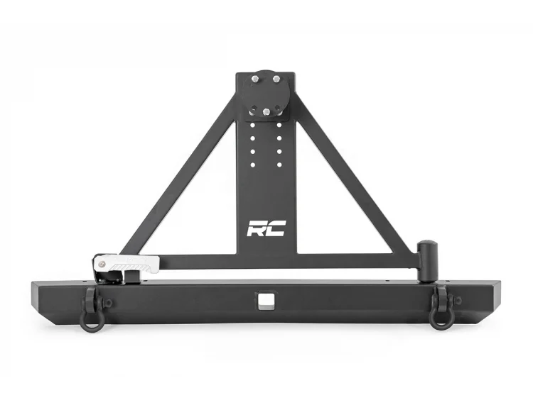 Rough Country Rear Bumpers Jeep Classic Full Width Rear Bumper w/Tire Carrier 87-06 Wrangler YJ/TJ Rough Country - Rough Country - 10592A