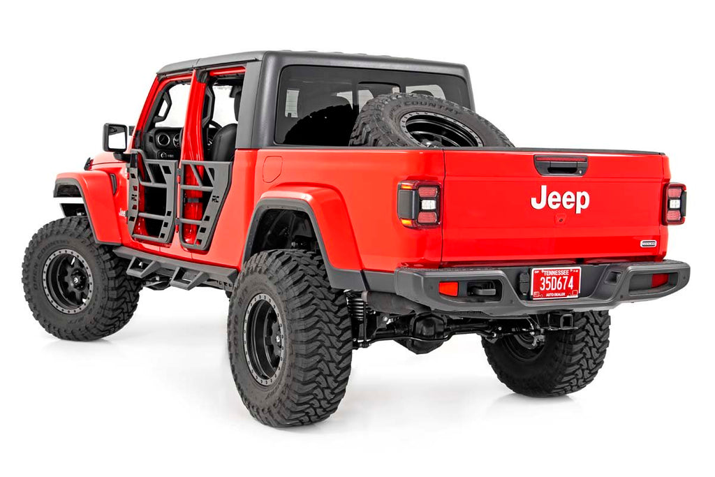 Rough Country Side Steps Jeep Contoured Drop Steps 20 Gladiator JT Rough Country - Rough Country - 90762
