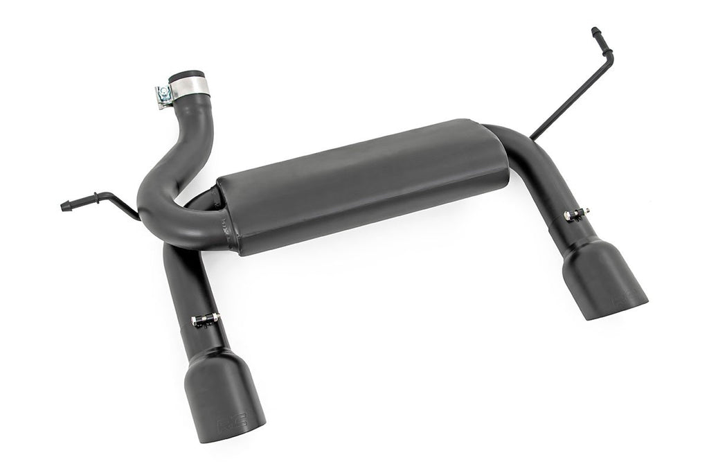 Rough Country Exhaust Jeep Dual Outlet Performance Exhaust - Black 07-18 Wrangler JK Rough Country - Rough Country - 96002A