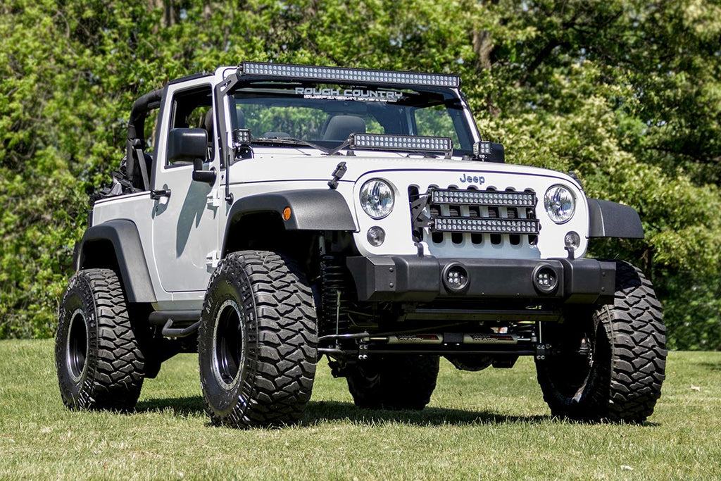 Rough Country Bumper End Cap Jeep Front Bumper Caps 07-18 Wrangler JK Rough Country - Rough Country - 1047