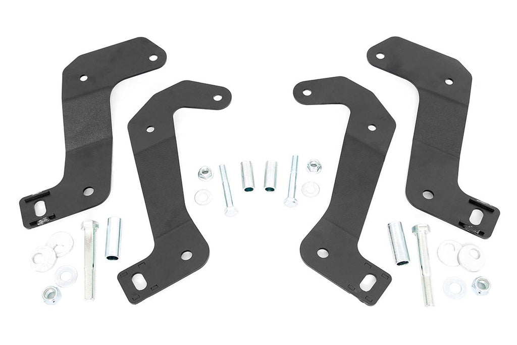 Rough Country Control Arm Brackets Jeep Front Control Arm Relocation Brackets 18-UP Wrangler JL/JT Gladiator Rough Country - Rough Country - 110602
