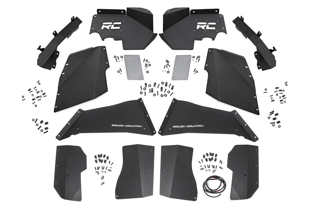 Rough Country Inner Fender Kit Jeep Front & Rear Inner Fenders Set 07-18 Wrangler JK Rough Country - Rough Country - 10511