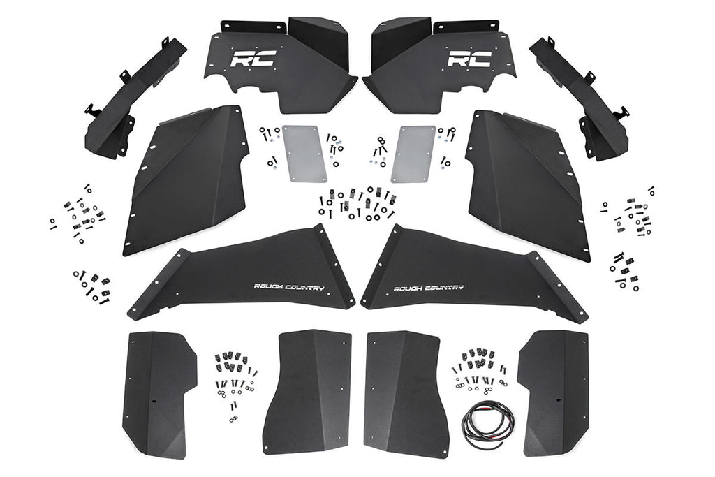 Rough Country Inner Fender Kit Jeep Front & Rear Inner Fenders Set 07-18 Wrangler JK Rough Country - Rough Country - 10511