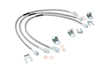 Load image into Gallery viewer, Rough Country Brake Lines Jeep Front &amp; Rear Stainless Steel Brake Lines 4-6 Inch Lifts XJ/YJ/TJ Rough Country - Rough Country - 89715