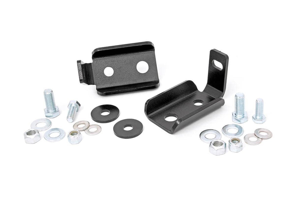 Rough Country Shock Absorber Relocation Bracket Jeep Front Shock Relocation Kit 07-18 Wrangler JK Rough Country - Rough Country - 1020