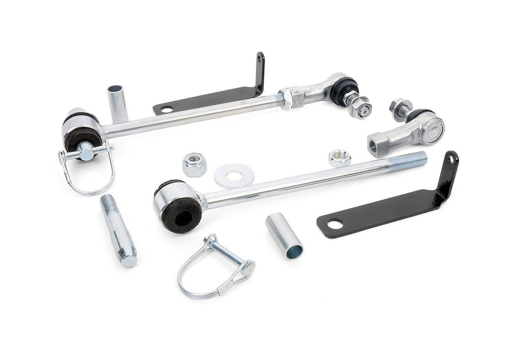 Rough Country Sway Bar Disconnect Jeep Front Sway Bar Disconnects 3-6 Inch 99-04 Grand Cherokee Rough Country - Rough Country - 1131