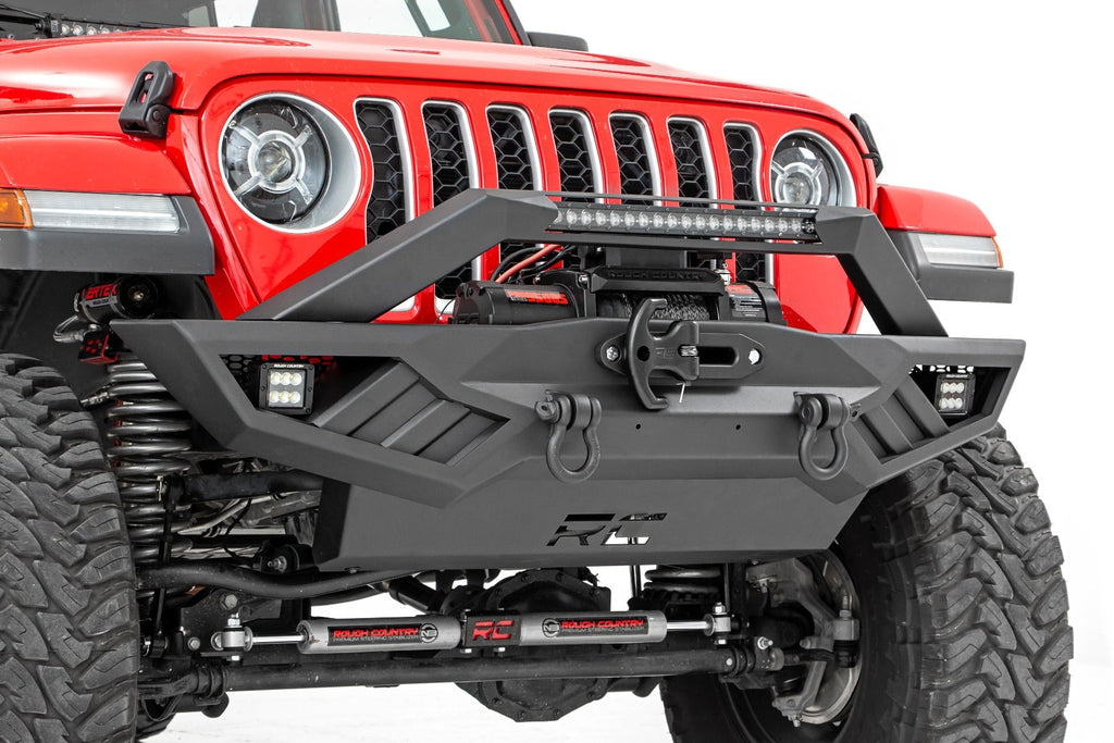 Rough Country Front Bumpers Jeep Full Width Off-Road Front Bumper For JK,JL, Gladiator JT Rough Country - Rough Country - 10645A