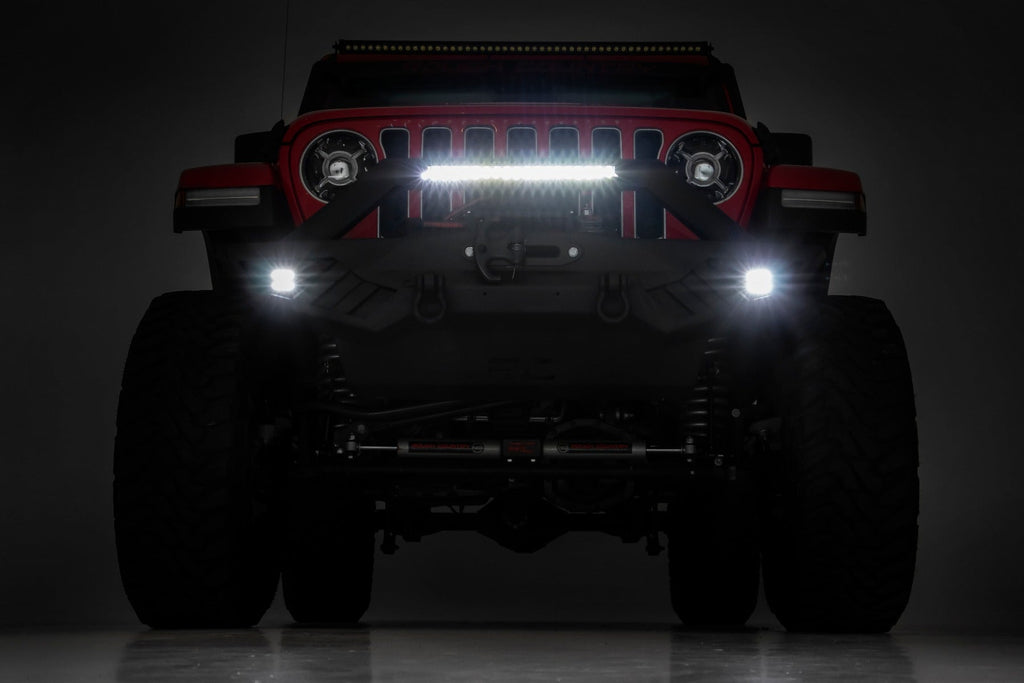 Rough Country Front Bumpers Jeep Full Width Off-Road Front Bumper For JK,JL, Gladiator JT Rough Country - Rough Country - 10645A