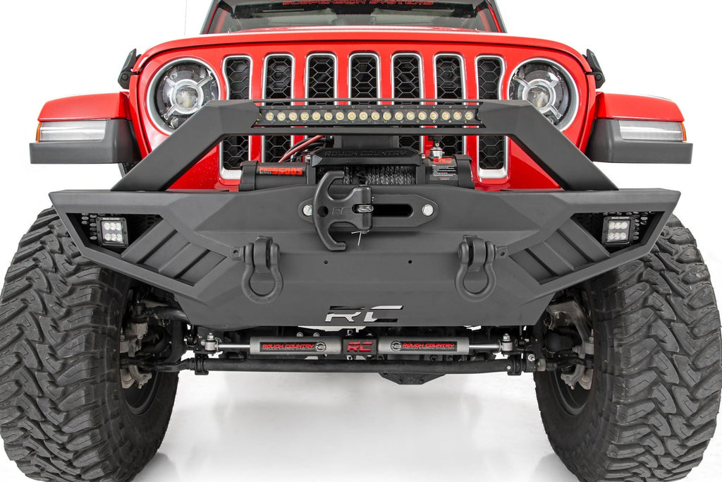 Rough Country Front Bumpers Jeep Full Width Off-Road Front Bumper For JK,JL, Gladiator JT Rough Country - Rough Country - 10645A