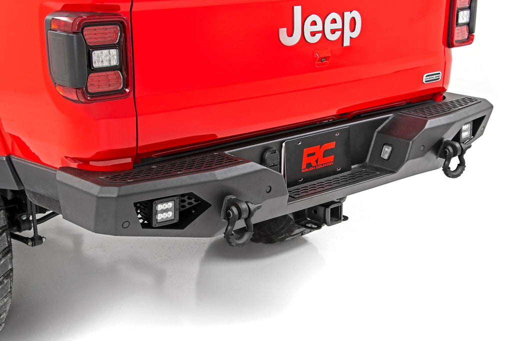 Rough Country Rear Bumpers Jeep Heavy-Duty Rear LED Bumper For 2020 Gladiator Rough Country - Rough Country - 10646