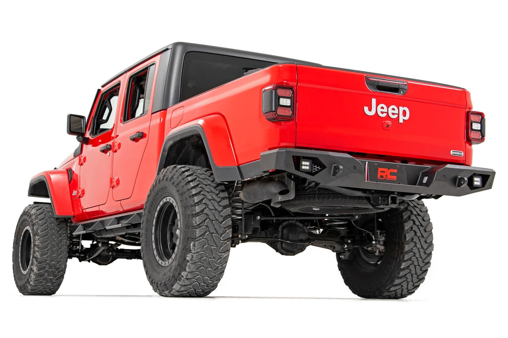 Rough Country Rear Bumpers Jeep Heavy-Duty Rear LED Bumper For 2020 Gladiator Rough Country - Rough Country - 10646