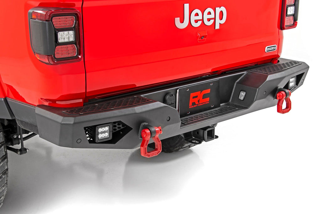 Rough Country Rear Bumpers Jeep Heavy-Duty Rear LED Bumper For 2020 Gladiator Rough Country - Rough Country - 10646