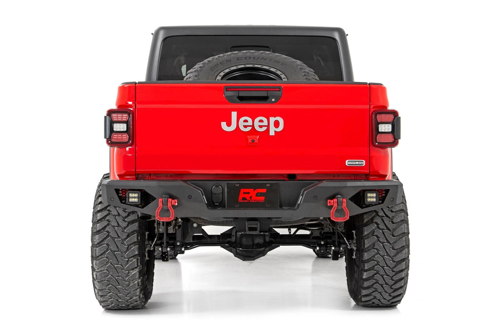 Rough Country Rear Bumpers Jeep Heavy-Duty Rear LED Bumper For 2020 Gladiator Rough Country - Rough Country - 10646