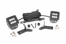 Load image into Gallery viewer, Rough Country LED Light Pods Jeep JL/Gladiator 2 Inch LED Lower Windshield Kit Black Series For 18-Pres Wrangler JL/20-Pres Gladiator Rough Country - Rough Country - 70052