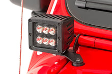 Load image into Gallery viewer, Rough Country LED Light Pods Jeep JL/Gladiator 2 Inch LED Lower Windshield Kit Black Series For 18-Pres Wrangler JL/20-Pres Gladiator Rough Country - Rough Country - 70052