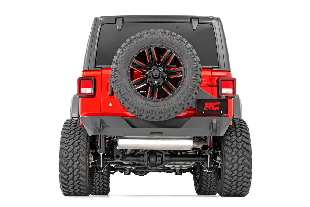 Rough Country Rear Bumpers Jeep JL Rear Trail Bumper with Tire Carrier For 18-Pres Wrangler JL 4WD Rough Country - Rough Country - 10598