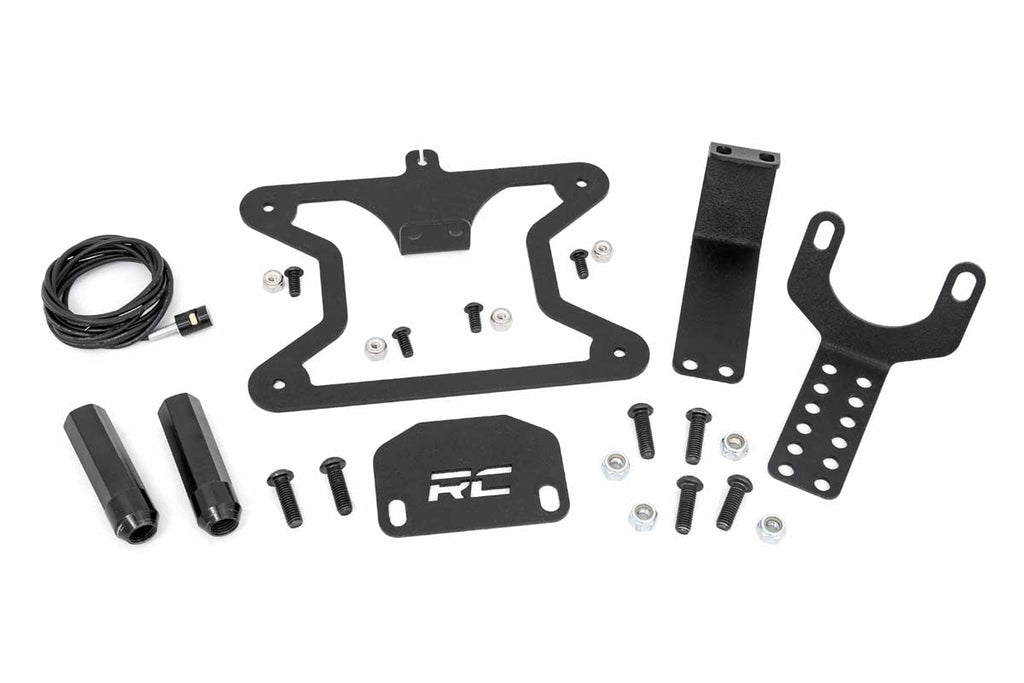 Rough Country License Plate Bracket Jeep License Plate Adapter 07-18 Wrangler JK / JK Unlimited Rough Country - Rough Country - 10541