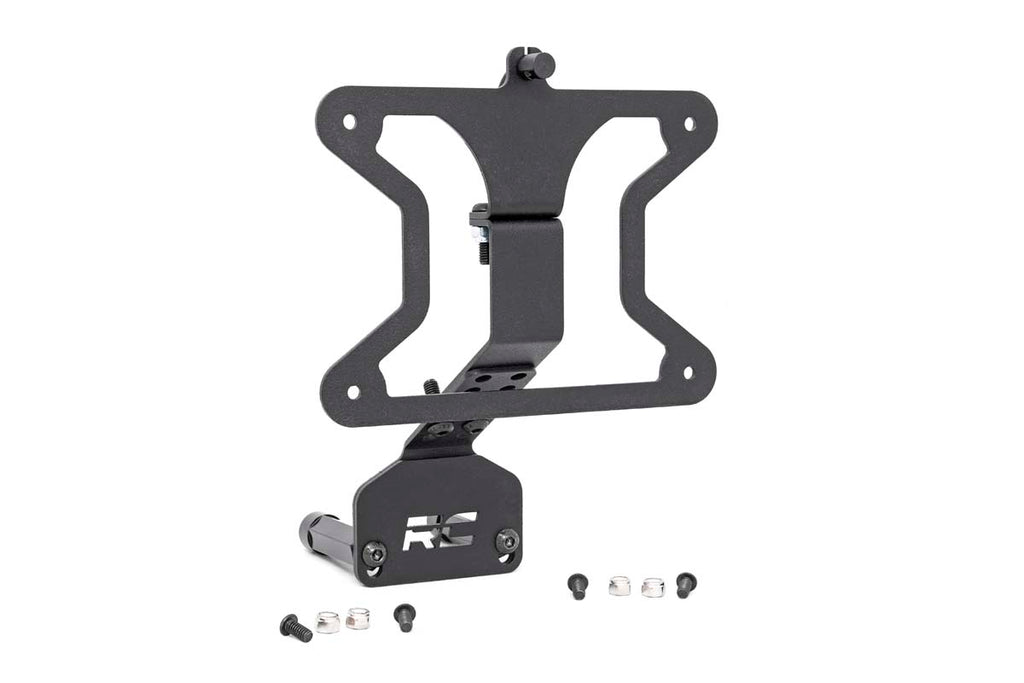 Rough Country License Plate Bracket Jeep License Plate Adapter 07-18 Wrangler JK / JK Unlimited Rough Country - Rough Country - 10541